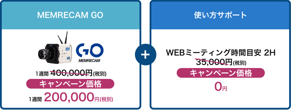 カメラのレンタルとWEBで簡単な操作・機能の説明をご希望の場合
