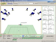 MAC 3D制御ソフトウェアCortexでの トラッキングの様子